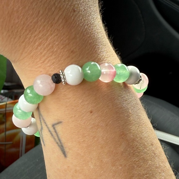 Multicolor Beaded Bracelet Homemade - Picture 3 of 3